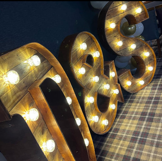 CURVED RUSTIC LETTERS