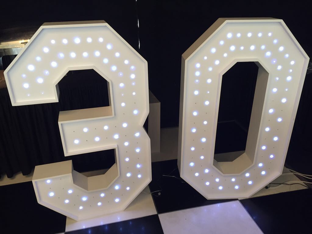 TWINKLE LED 4FT NUMBERS