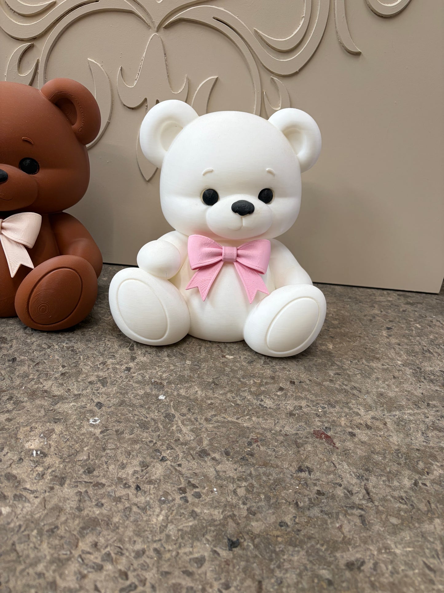 3d Bear with flat back