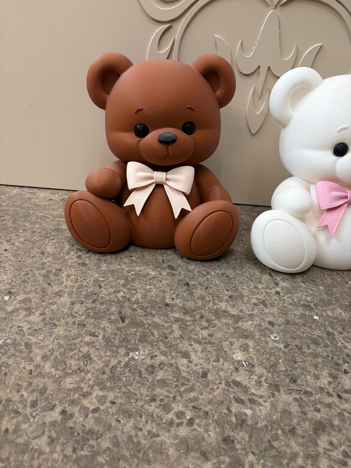 3d Bear with flat back