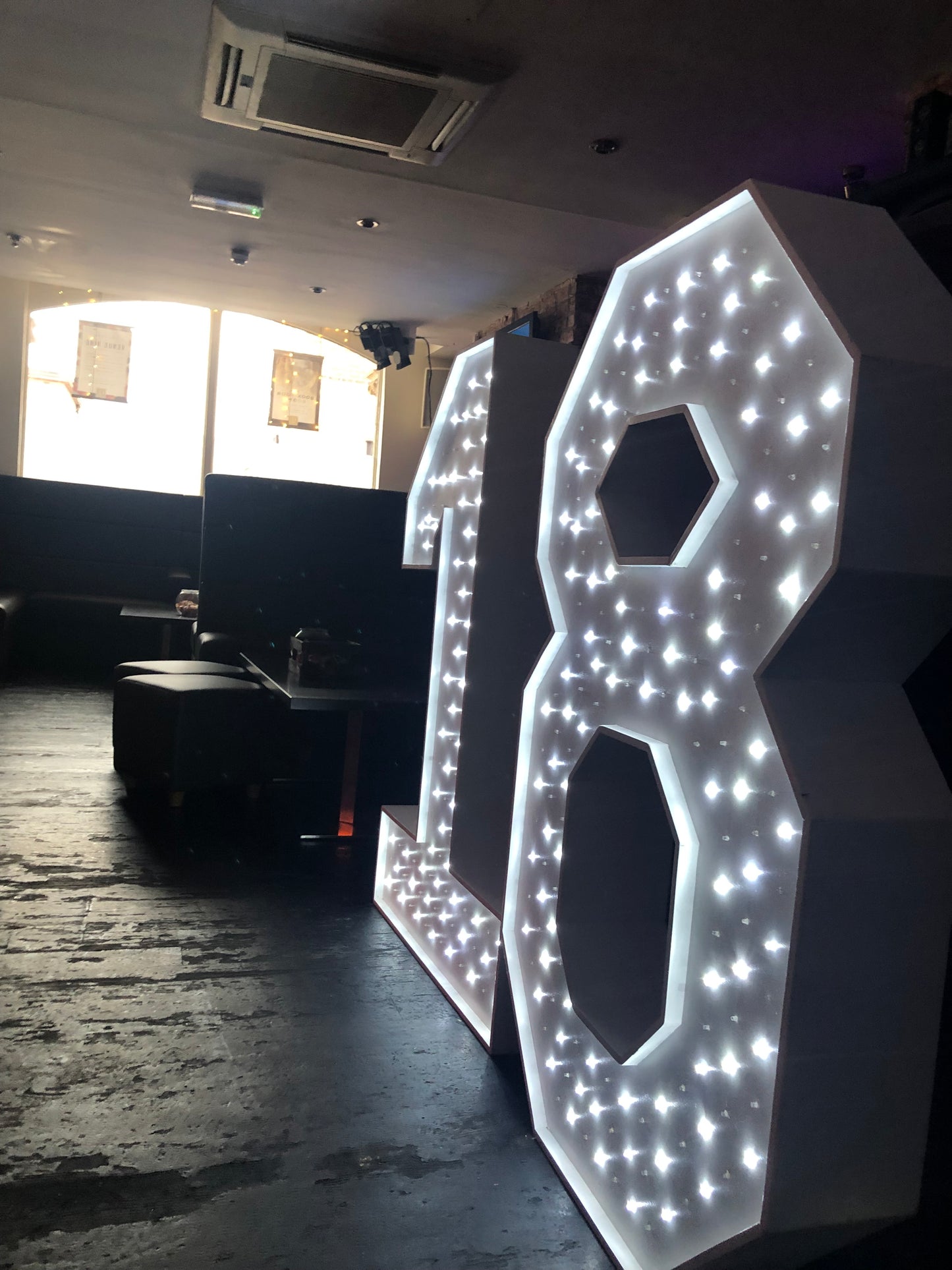 5ft led mains powered numbers