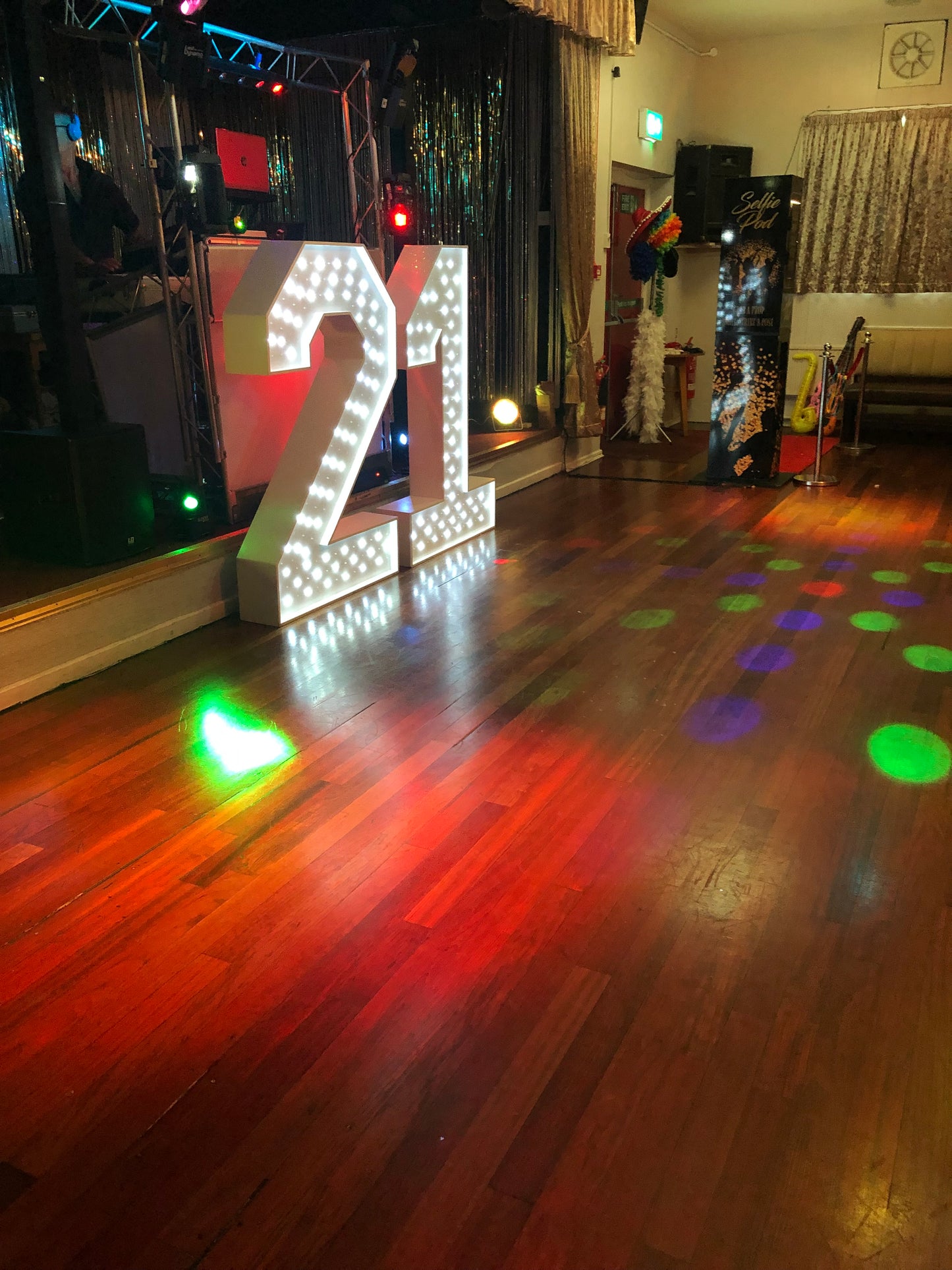 5ft led mains powered numbers