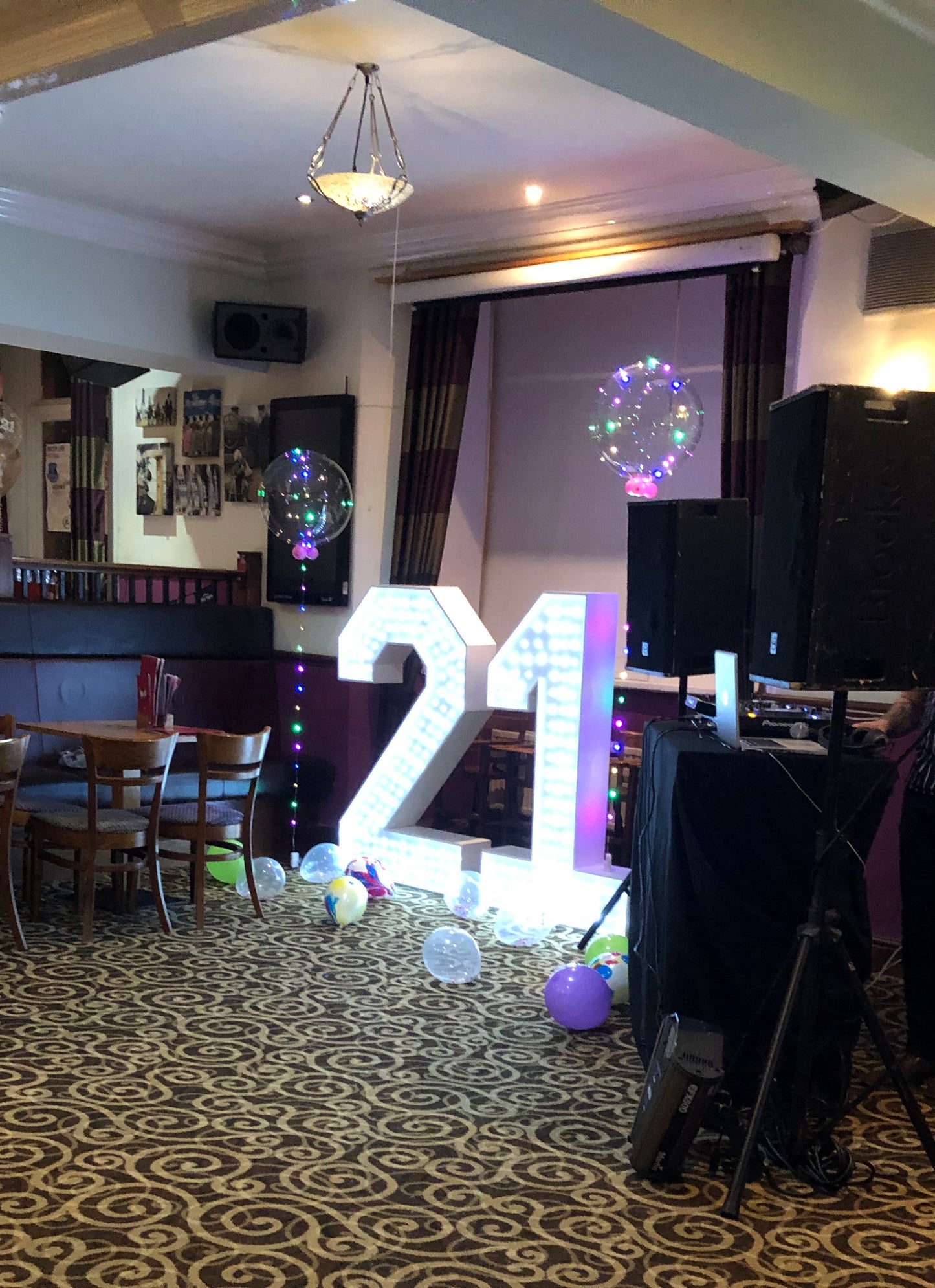 5ft led mains powered numbers