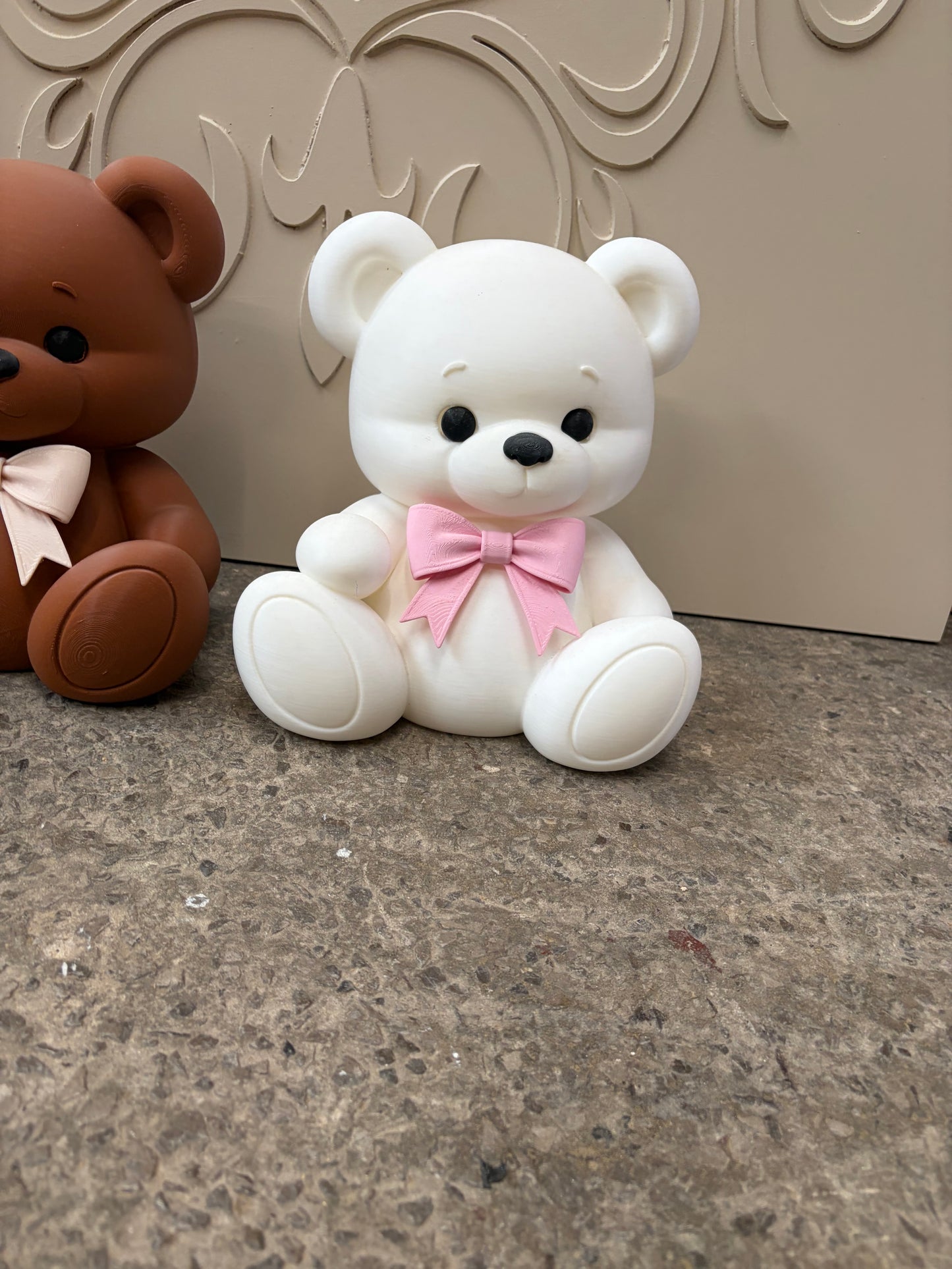 3d Bear with flat back