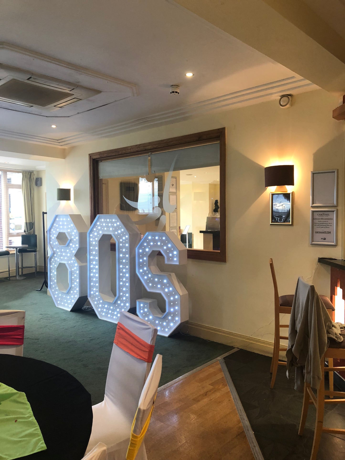 5ft led mains powered numbers